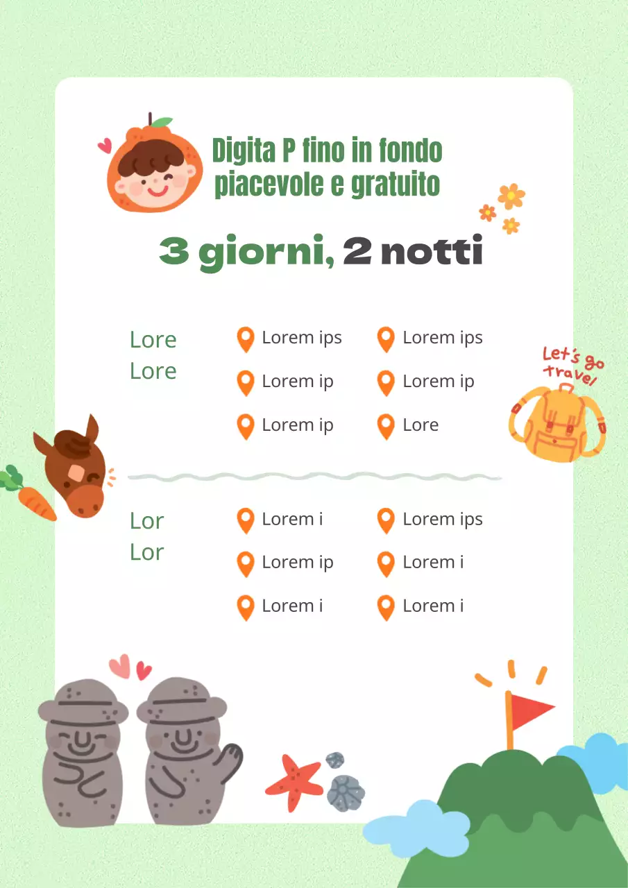 Contenuti dell'itinerario giallo-verde di 3 giorni e 2 notti sull'isola di Jeju