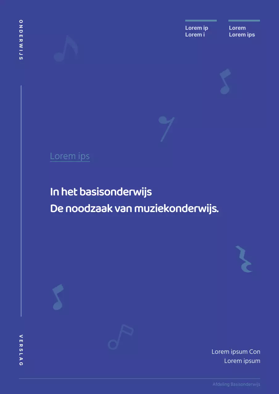 Moderne en eenvoudige Inleiding tot de pedagogie college opdracht verslag document in blauw en wit