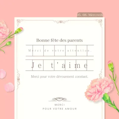 Appréciation de la fête des mères