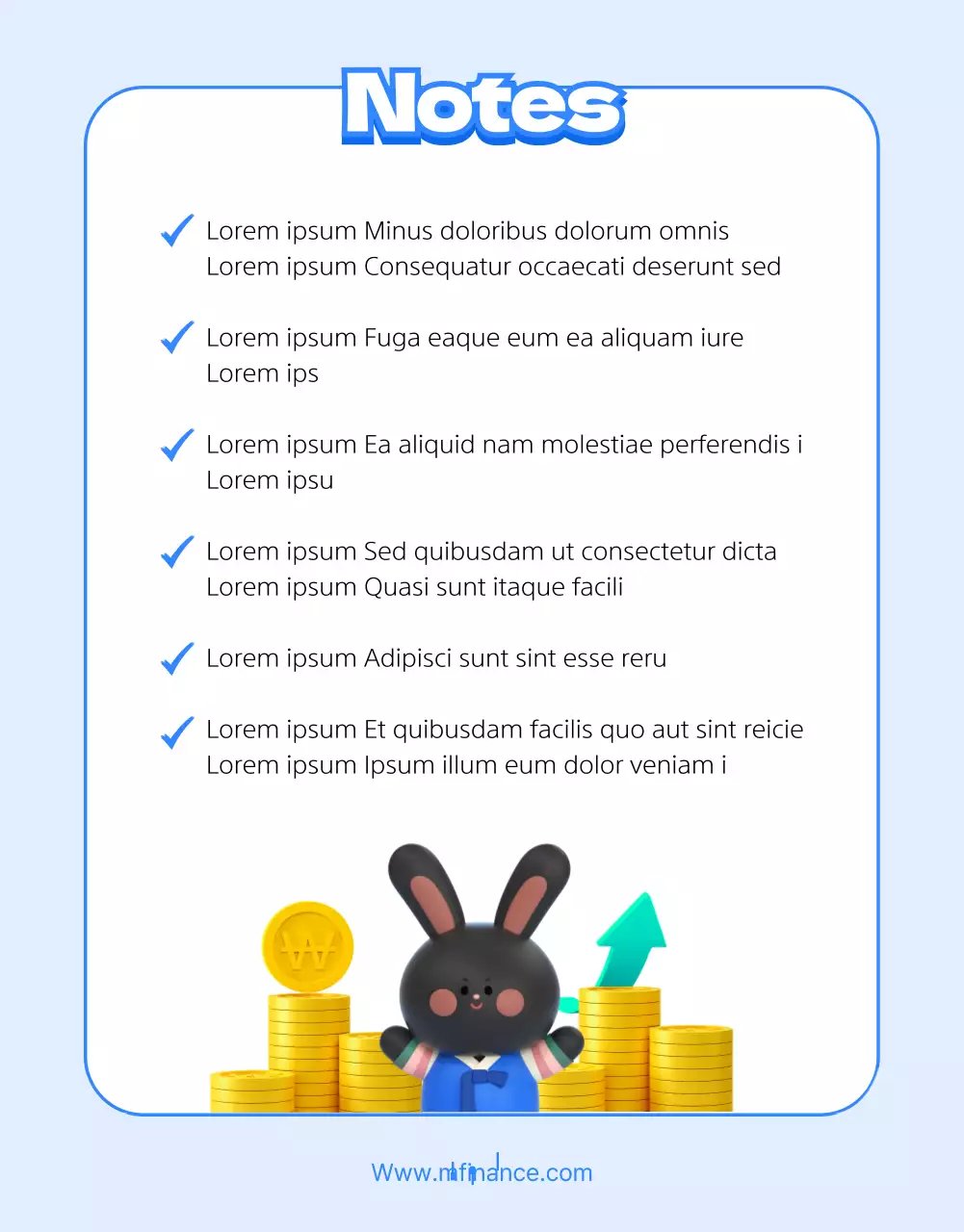 Thème épuré sur les instruments financiers avec des illustrations 3D bleues