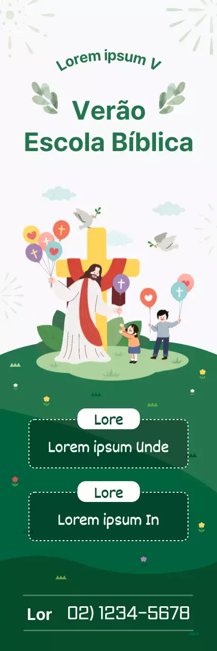 Apresentação da Escola Bíblica de verão da Igreja Verde e Gira