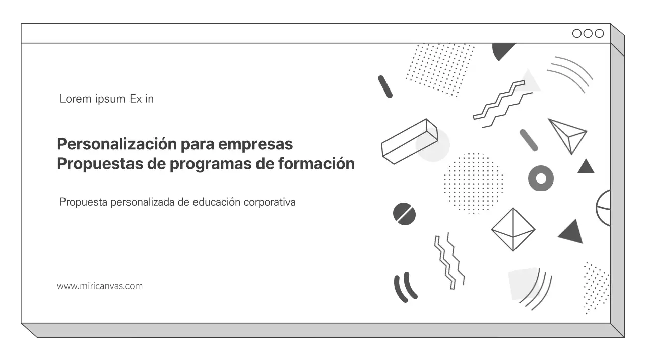 Propuesta de programa de formación a medida para empresas PPT by Grayton
