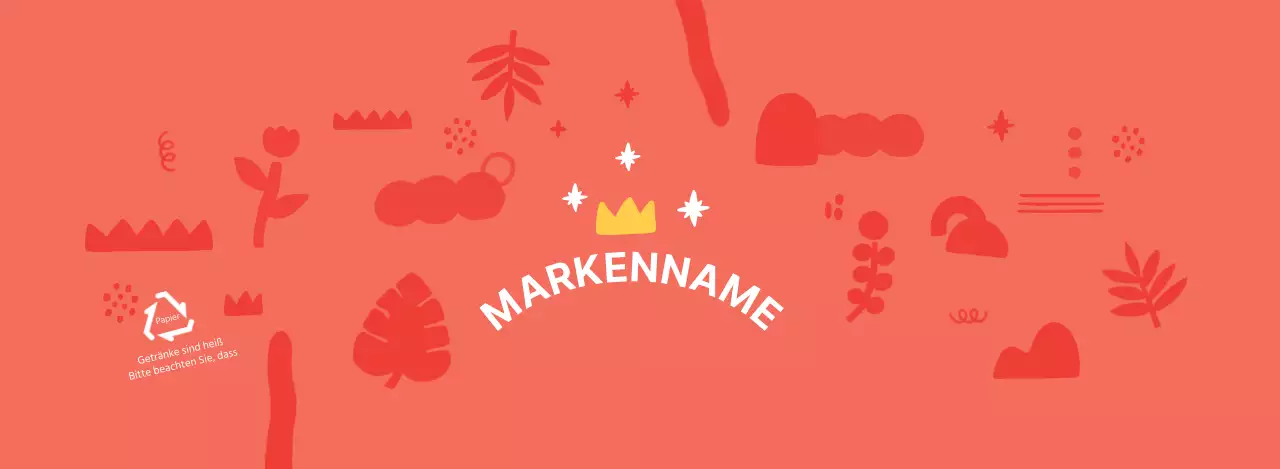 Rot Niedlich Illustration Formen Muster