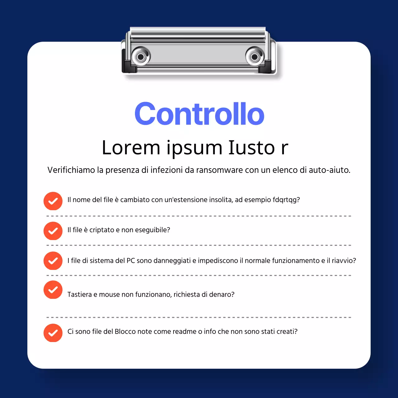 Prevenzione seria del ransomware in blu navy e grigio