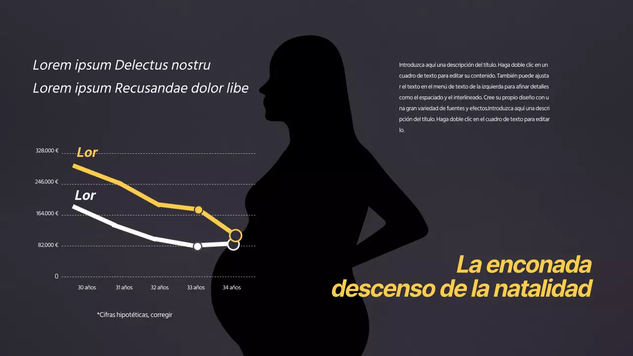 Diseño de gráfico conceptual limpio en negro y amarillo