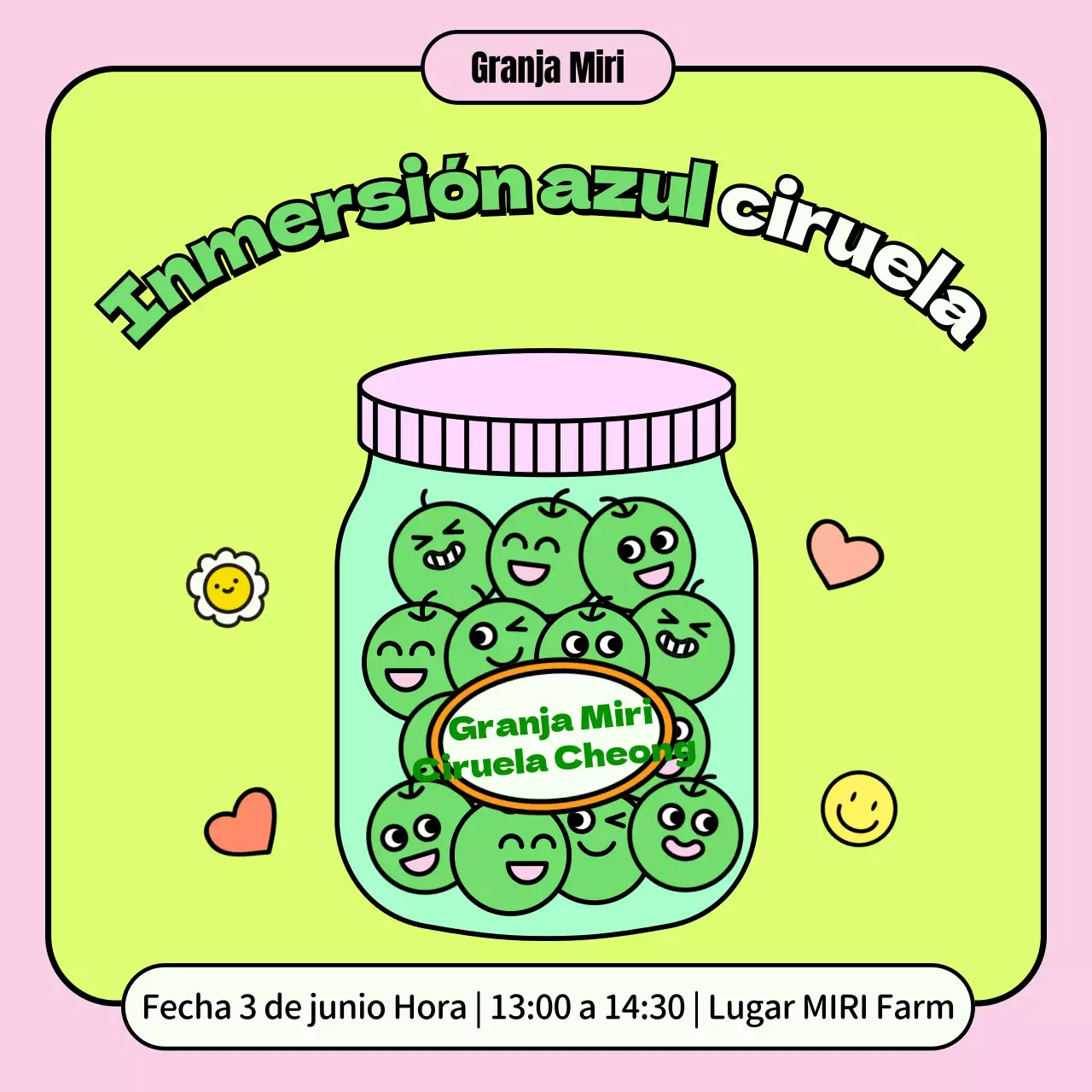 Promover el verde, simpáticos personajes de la bebida de ciruela