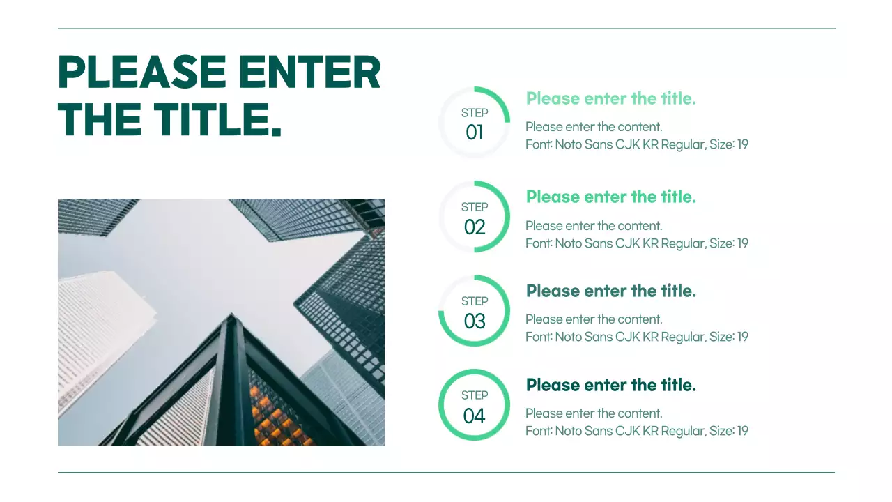 Green Modern Business Plan Infographic