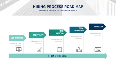 Blue Modern Hiring Guide Infographic