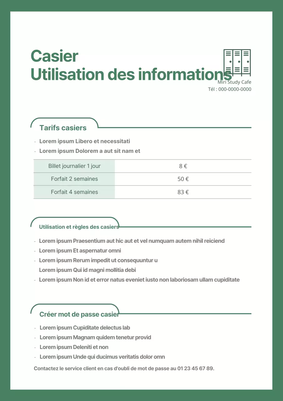 La conception verte et propre du café d'étude