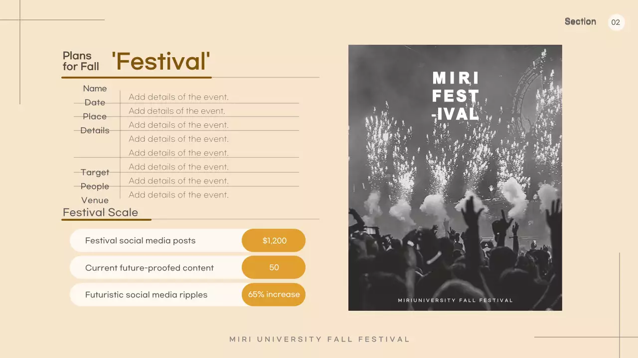 Beige Modern Festival Proposal Presentation