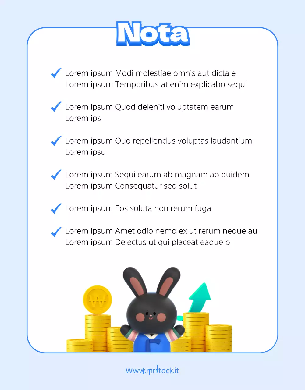 Tema di concetto pulito sugli strumenti finanziari con illustrazioni 3D blu