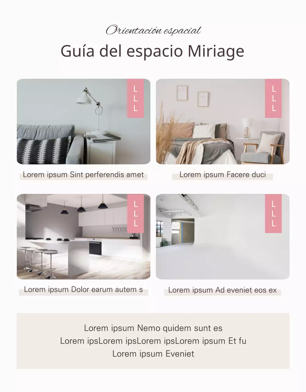 Un autoestudio tranquilizador en rosa y marfil