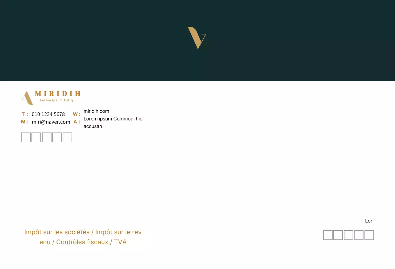 logo turquoise foncé propre entreprise fiscalité comptabilité
