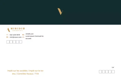 logo turquoise foncé propre entreprise fiscalité comptabilité