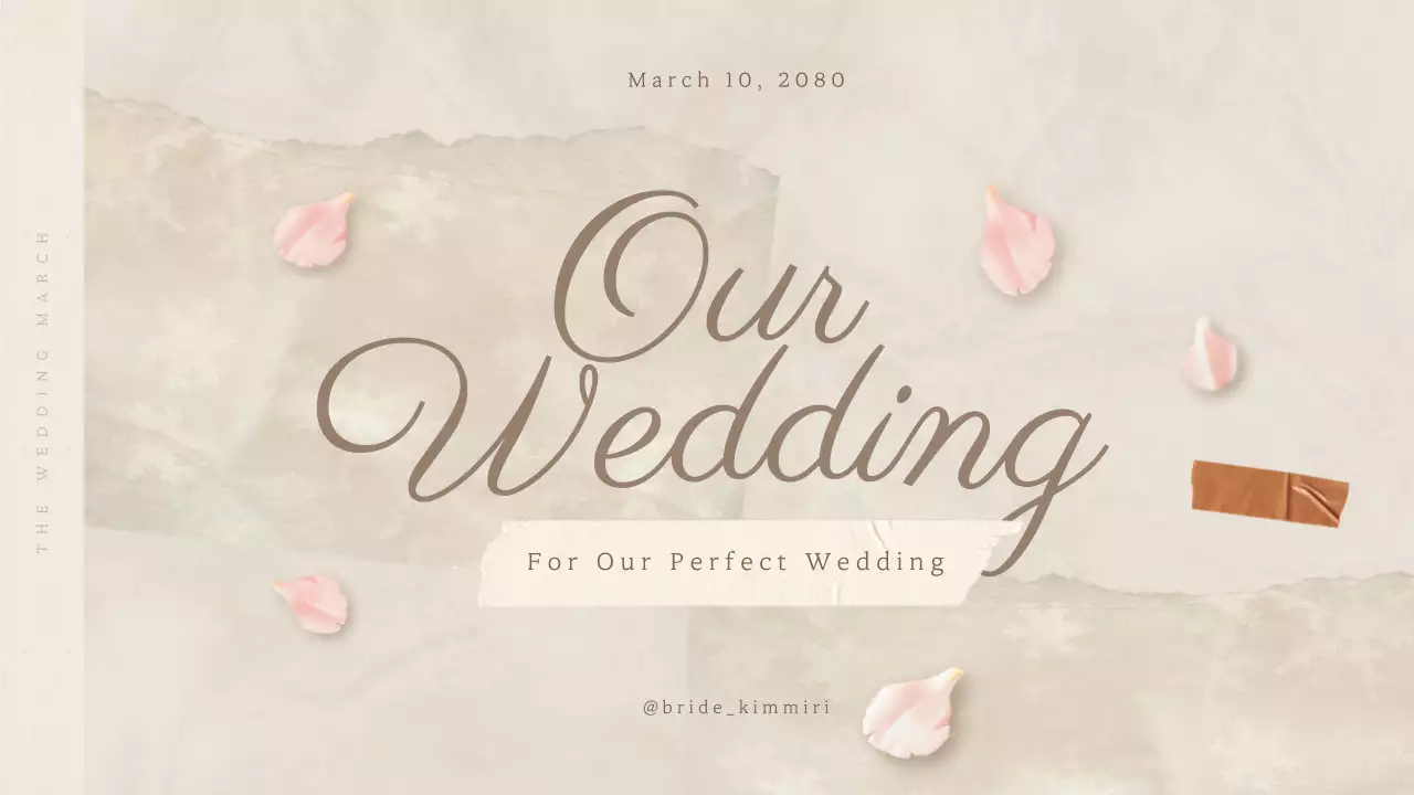 Beige and pink wedding planning diary