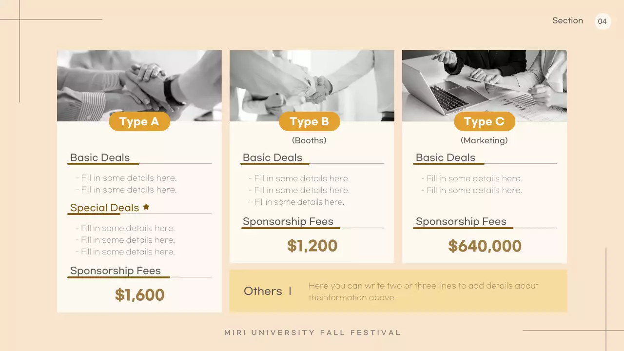 Beige Modern Festival Proposal Presentation