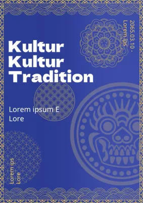 Einführung der traditionellen Messe in Marineblau und Gelb