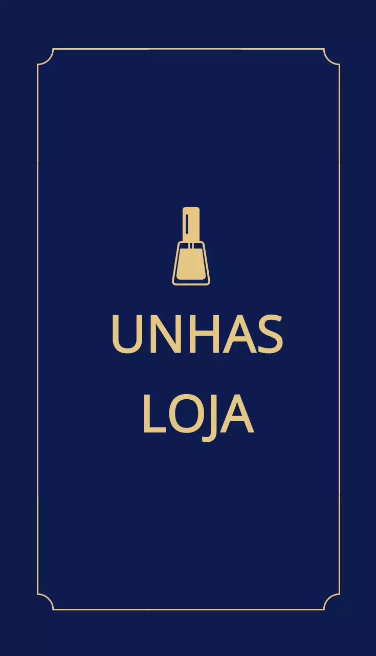 Cartão de visita da unha