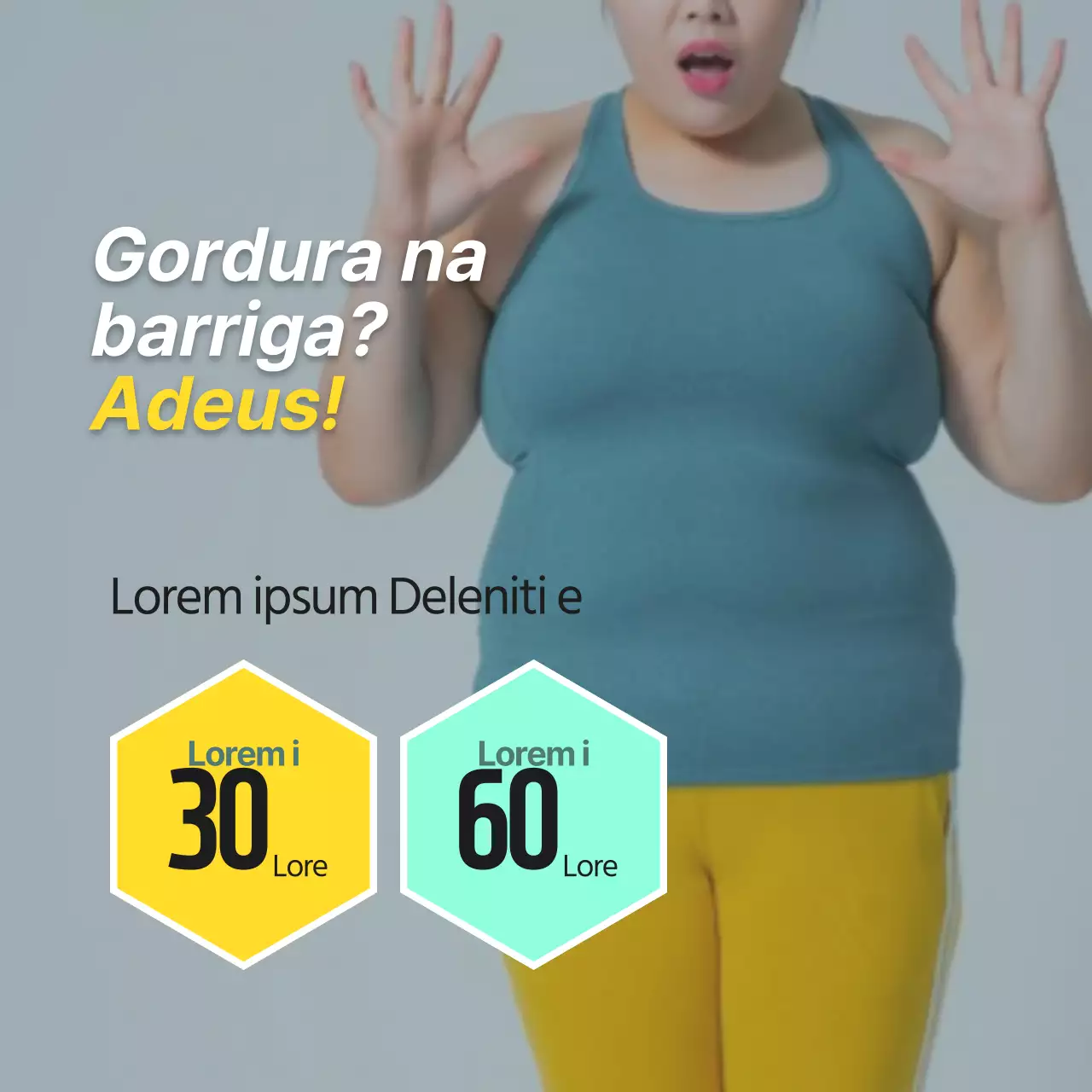 Utilize fotografias amarelas e verdes para promover a sua dieta