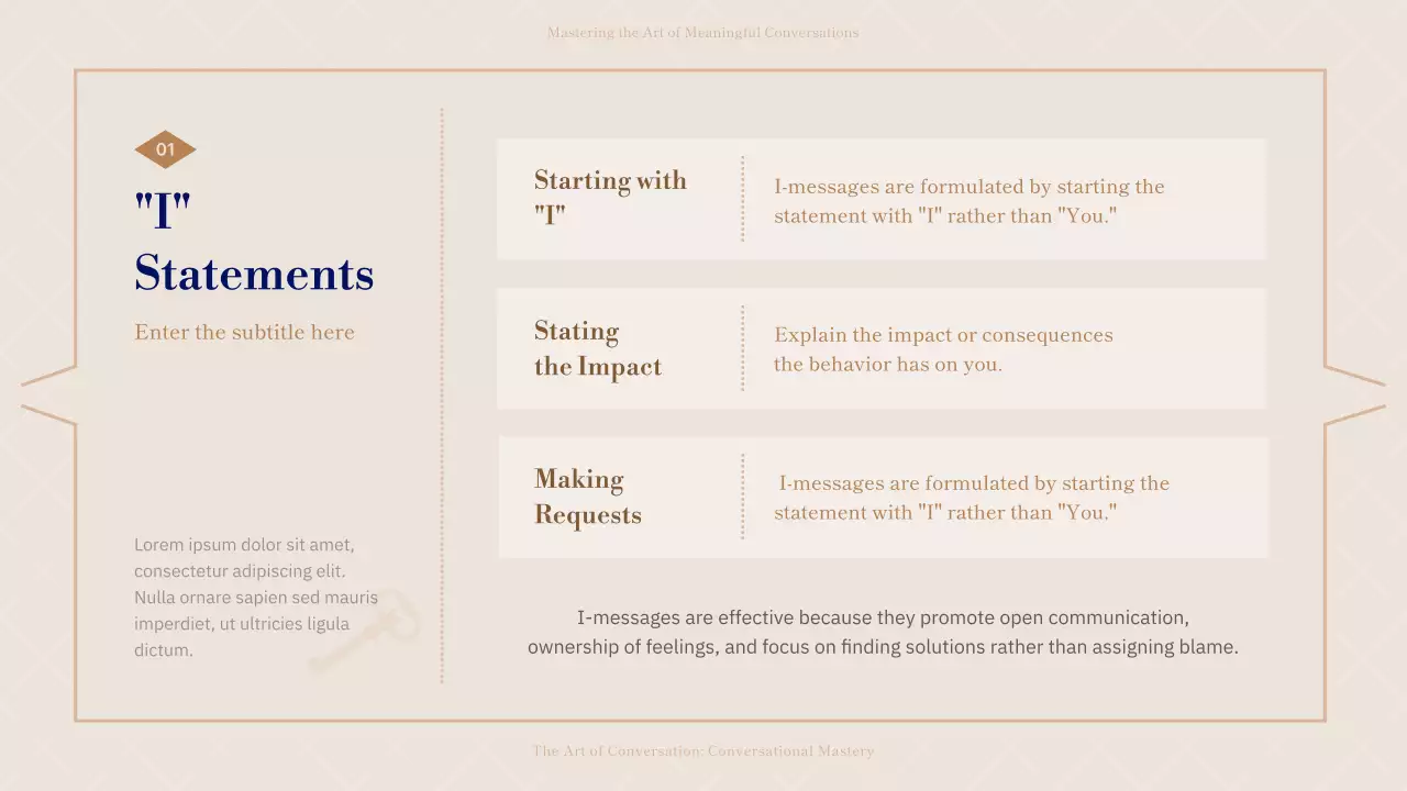 Navy and Beige Conversation of the Day