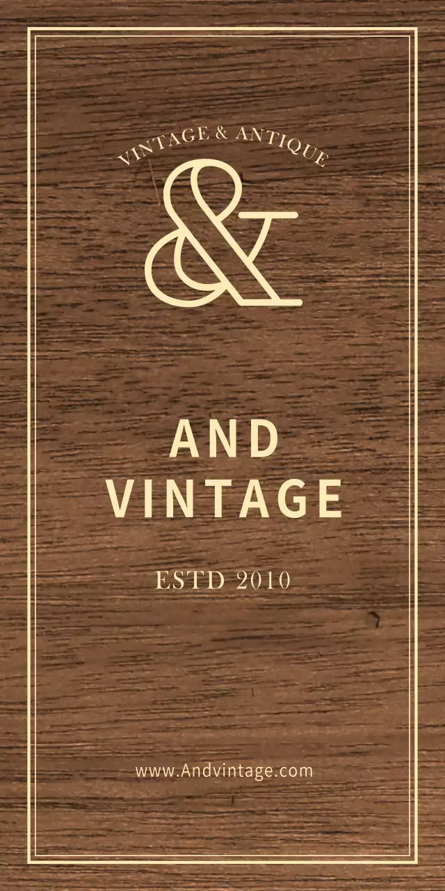 Vintage antique shop sign with ivory text for a classic look