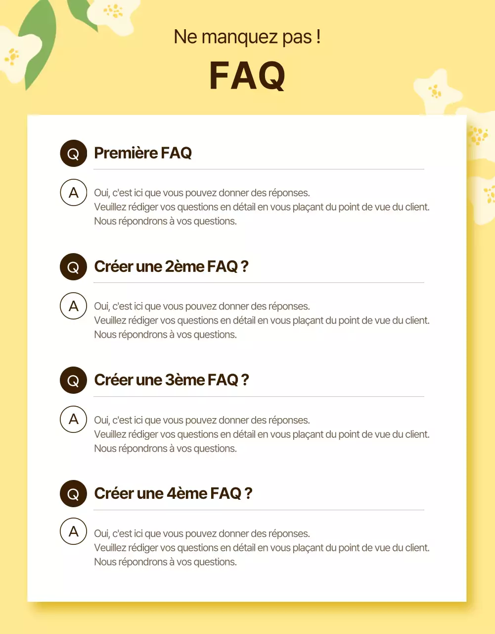 Page de détails de l'événement du printemps jaune