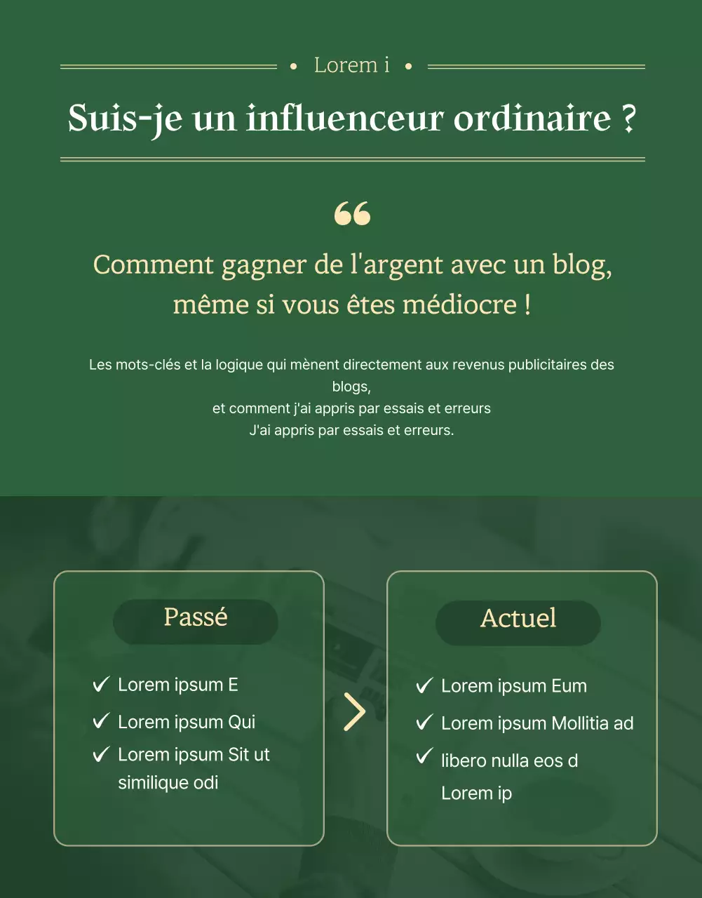 Une page de promotion d'ebook propre et verte
