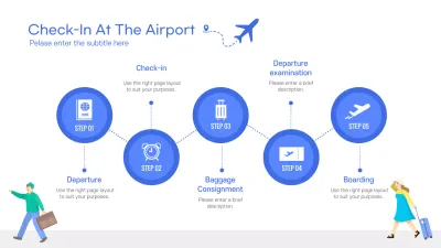 Blue Modern Airport Guide Infographic
