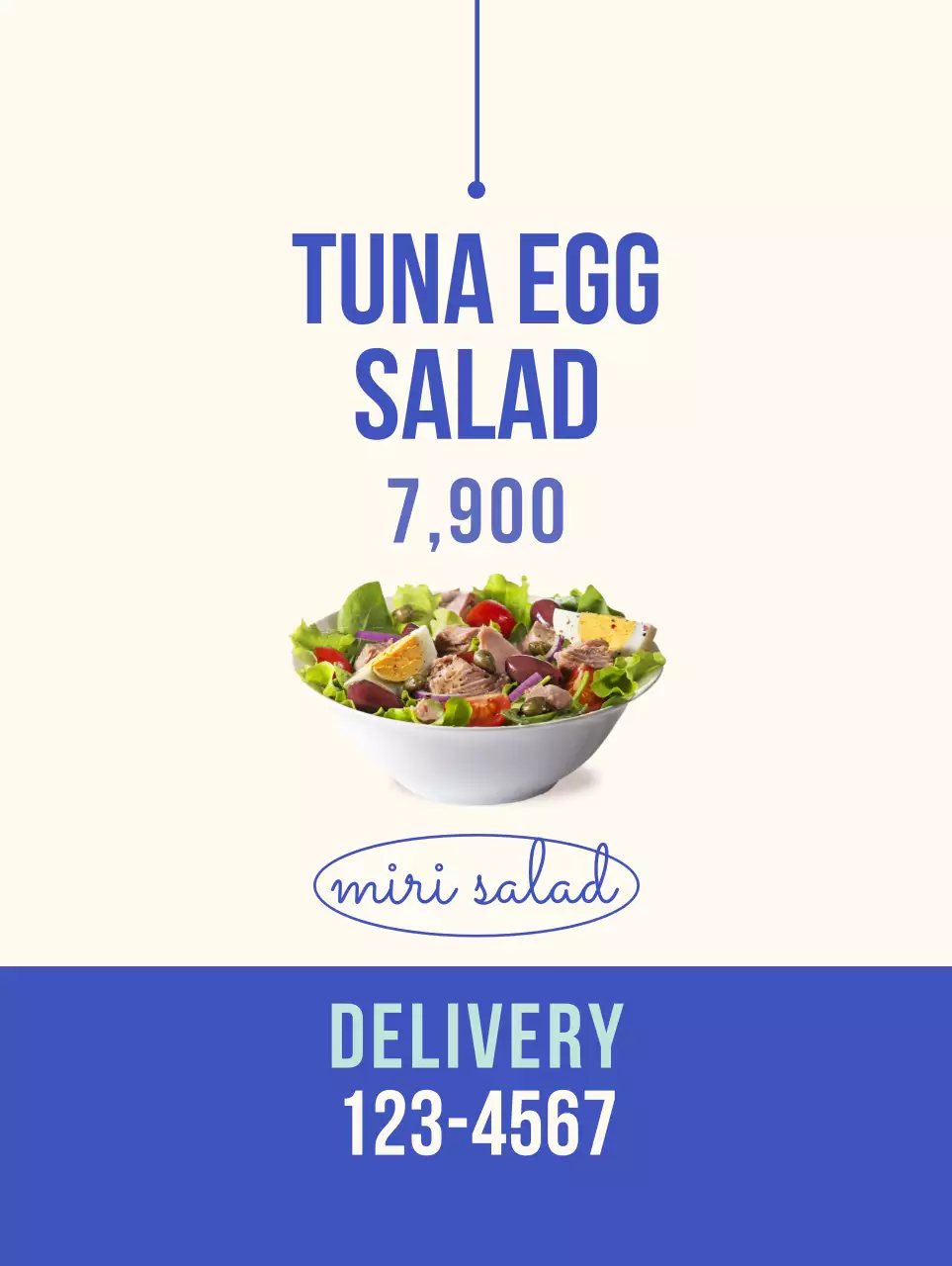 Fresh food banner in blue and beige