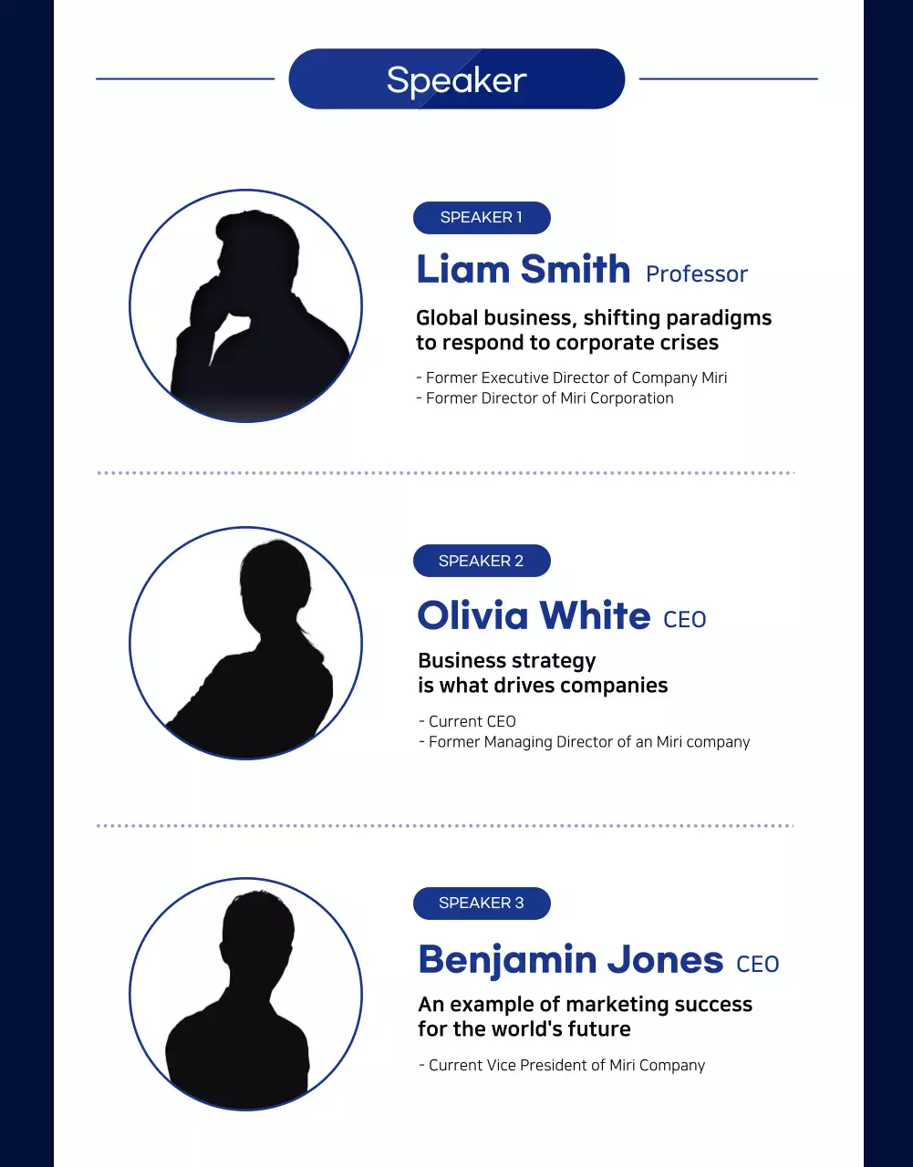 Blue Modern Business Conference Poster