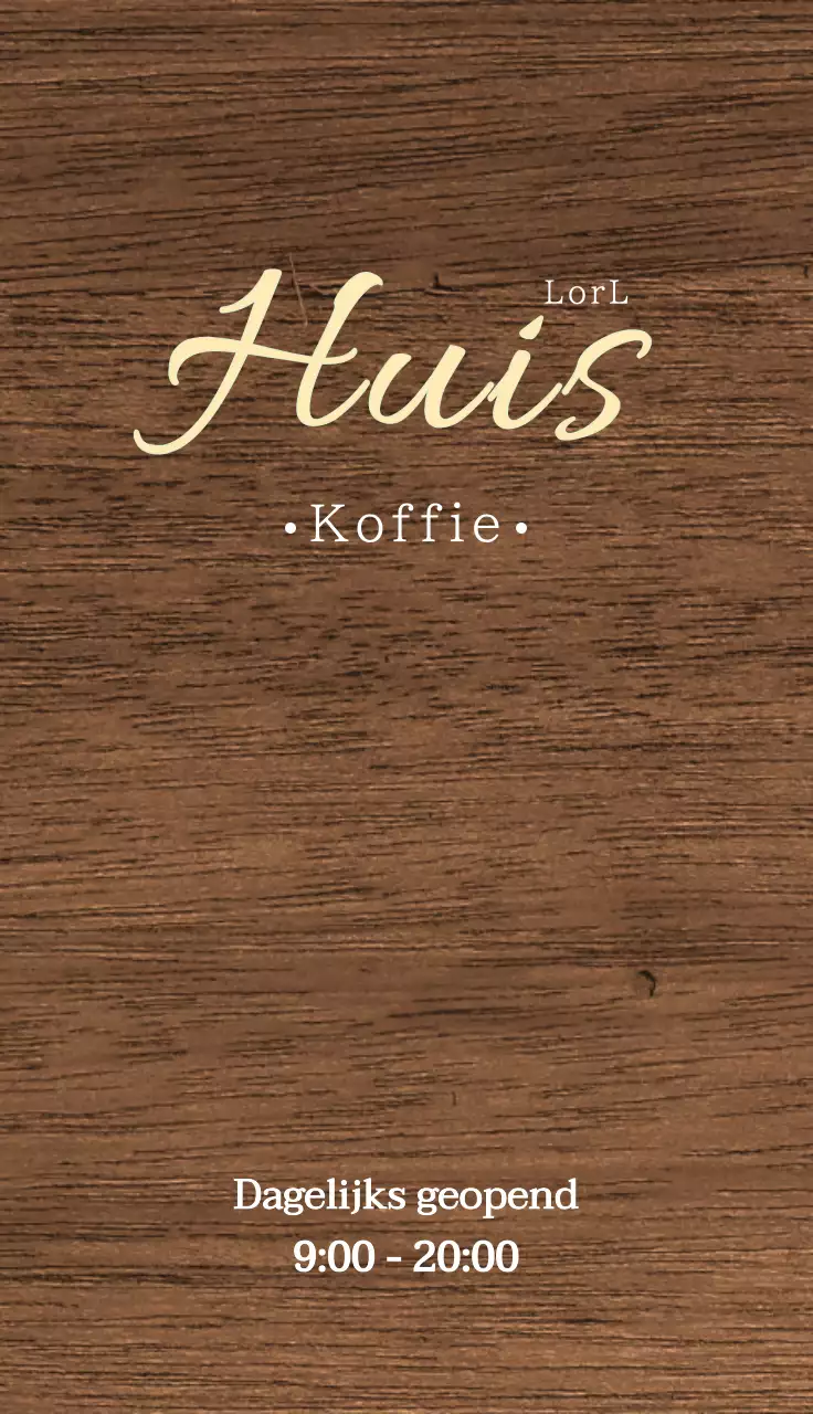 Eenvoudige cafébewegwijzering met koffiegerelateerde tekst en bladillustraties