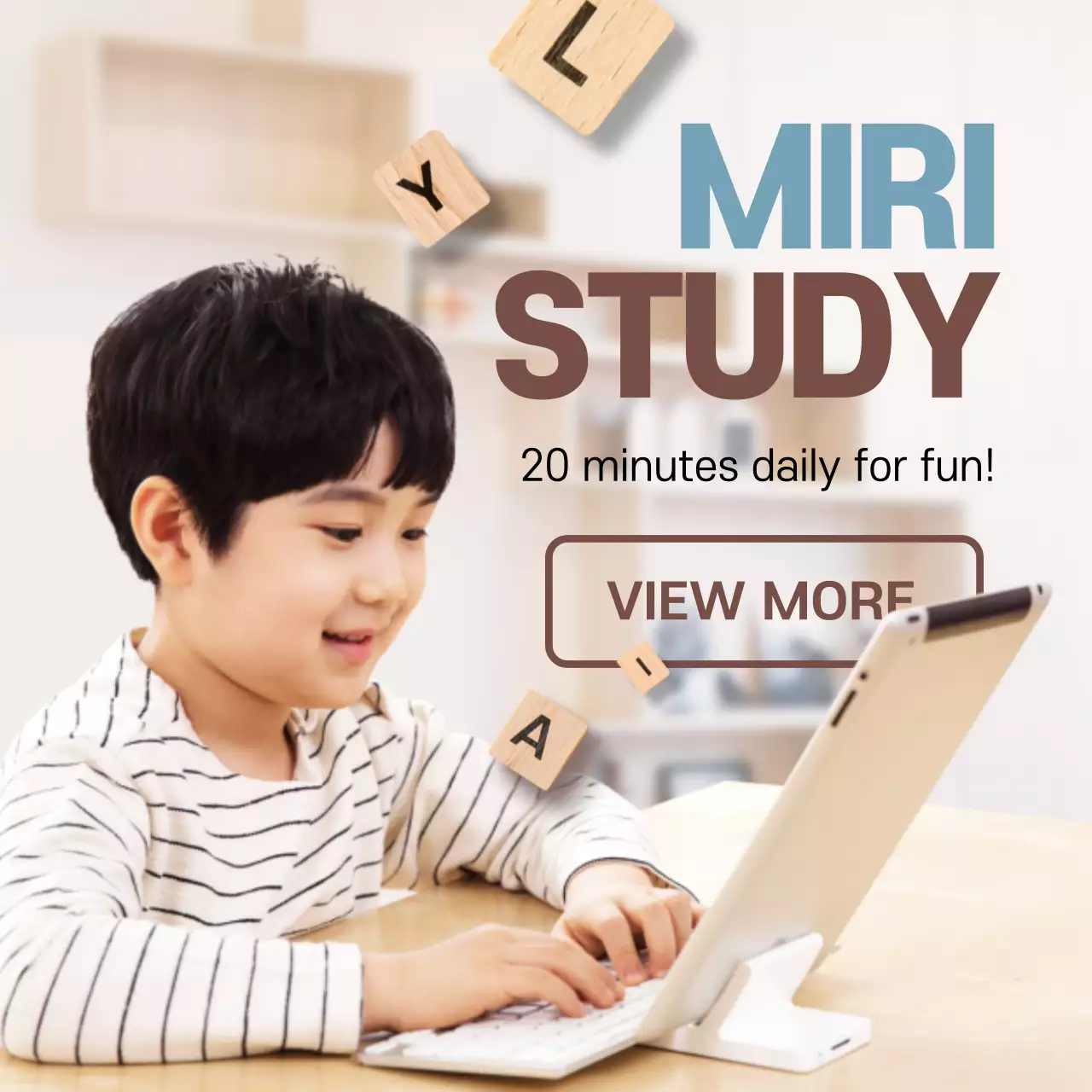 Blue Simple English Guide Instagram Post