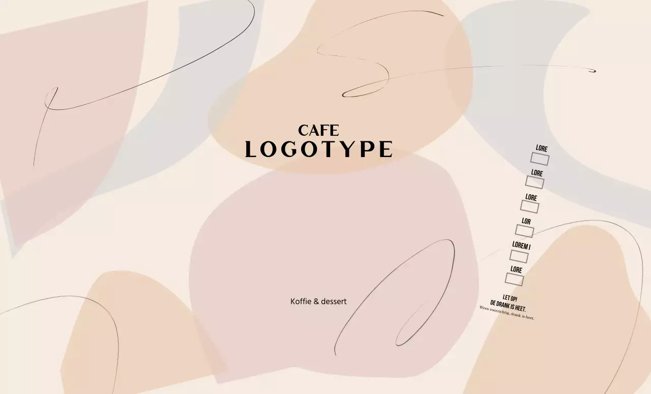 Beige Modern Vormenpatroon