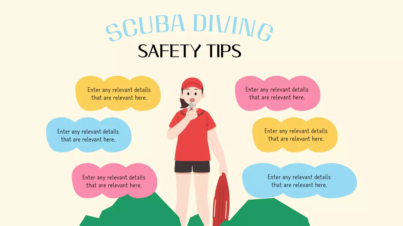 베이지 모던 스쿠버 가이드 프레젠테이션