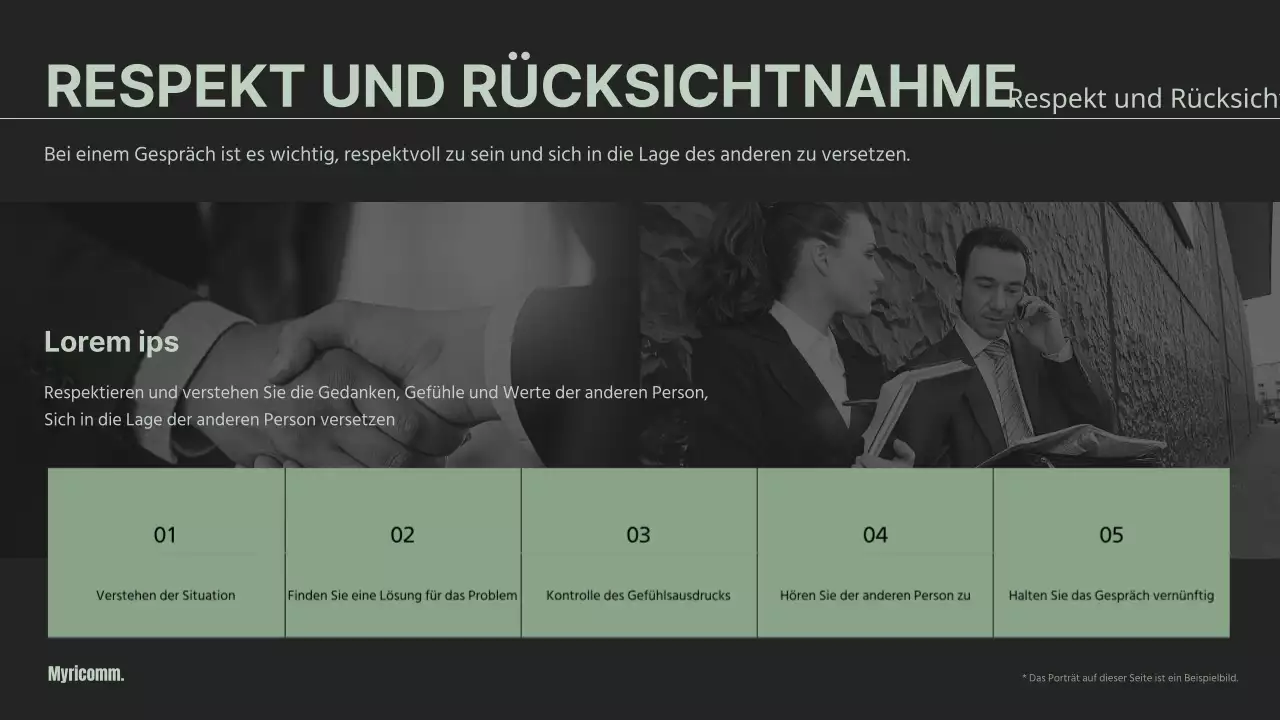 Wirksame Kommunikationsstrategien in grüner Farbe