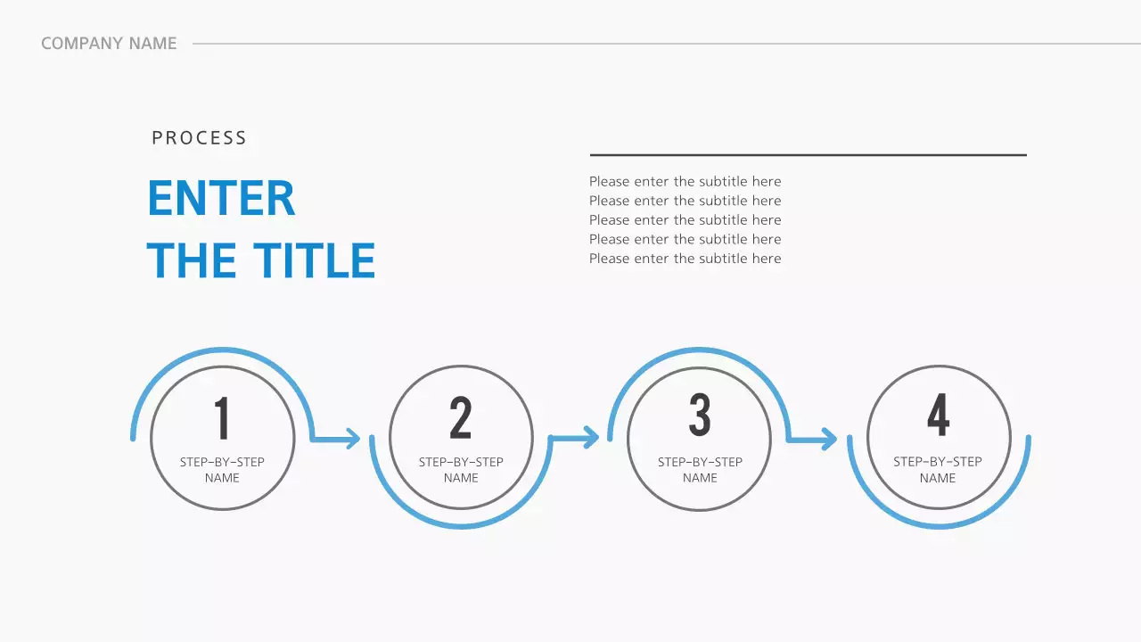 Blue Minimal Process Guide Infographic