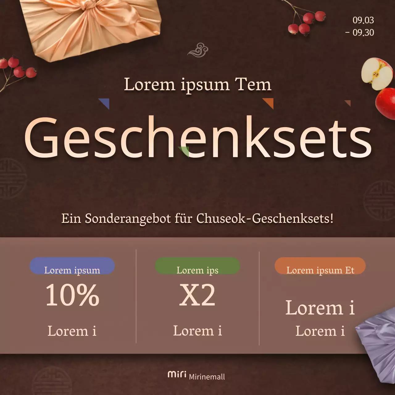 Chuseok-Geschenkwettbewerb