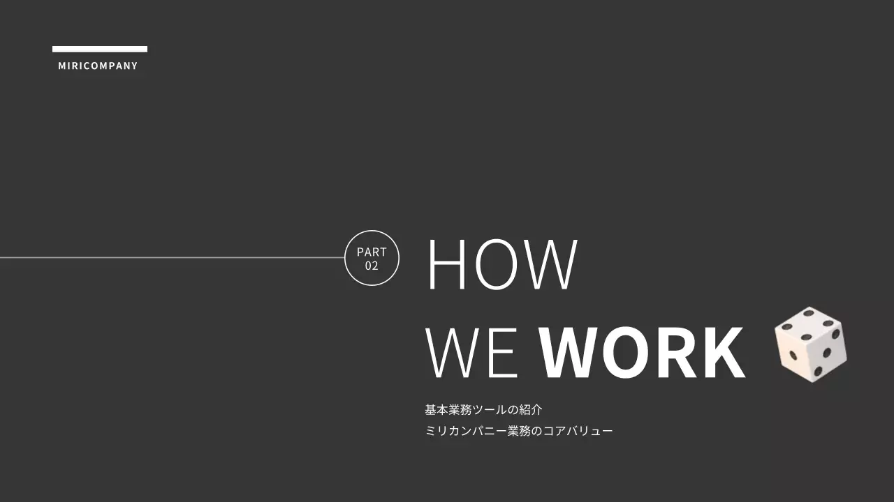 グレー シンプル ビジネス マニュアル プレゼンテーション