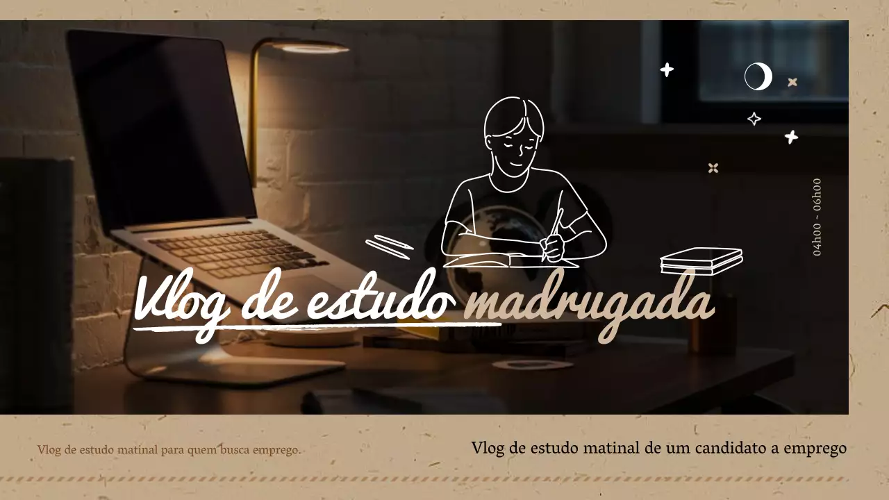 Vlog do estudo da madrugada emocional de Brown