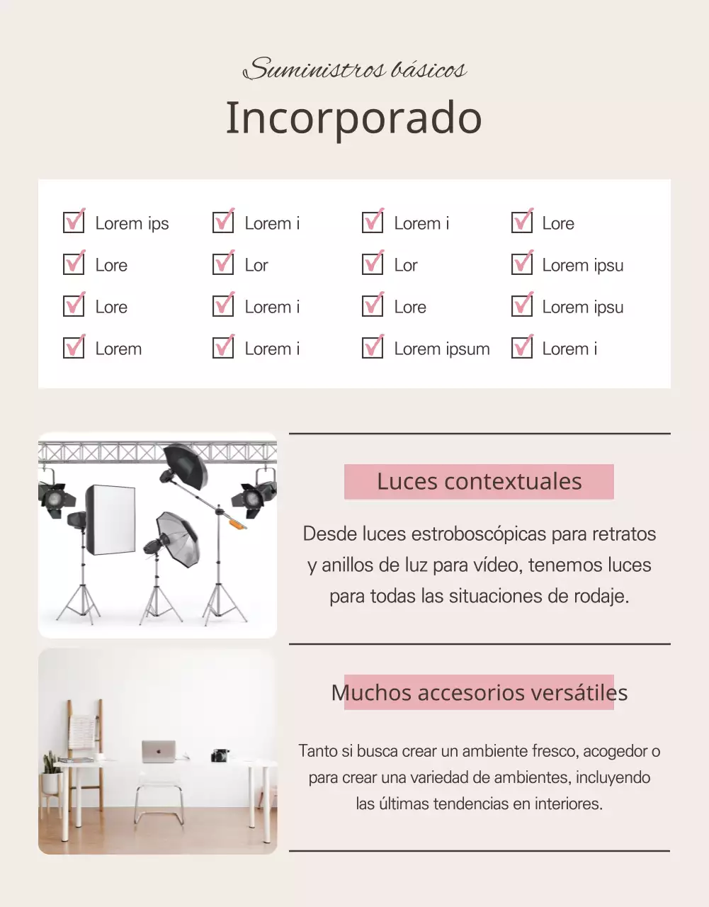 Un autoestudio tranquilizador en rosa y marfil