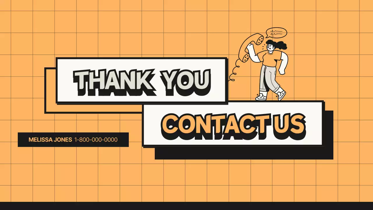 Science Class Program Proposal Using Orange and Black Tone Lines