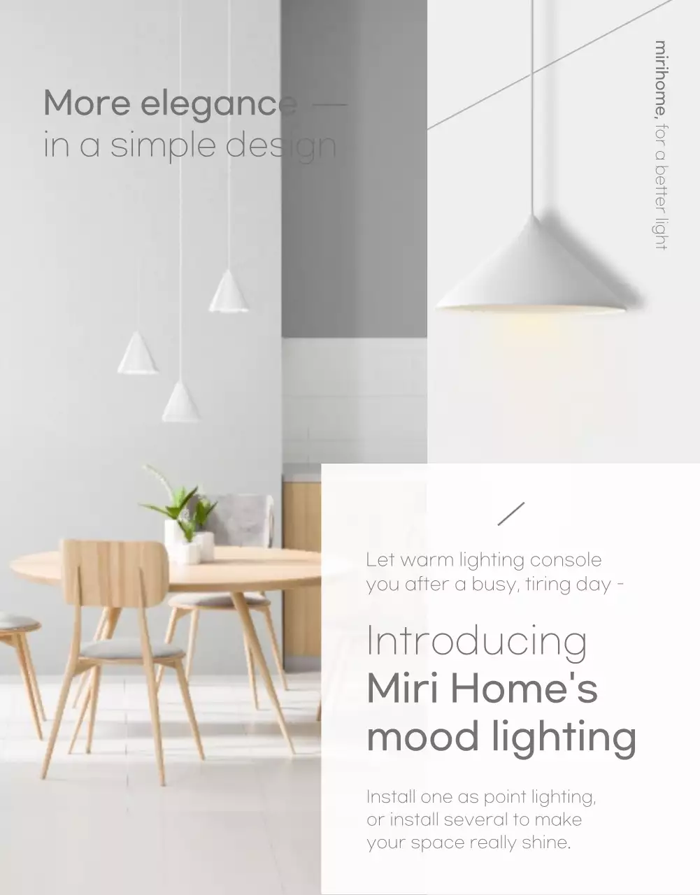 Simple gray interior light bulb details