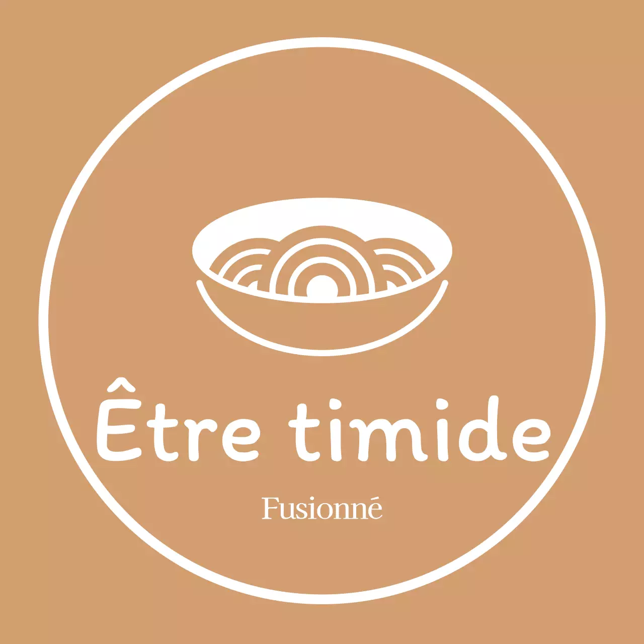 Enseigne simple de restaurant coréen en or