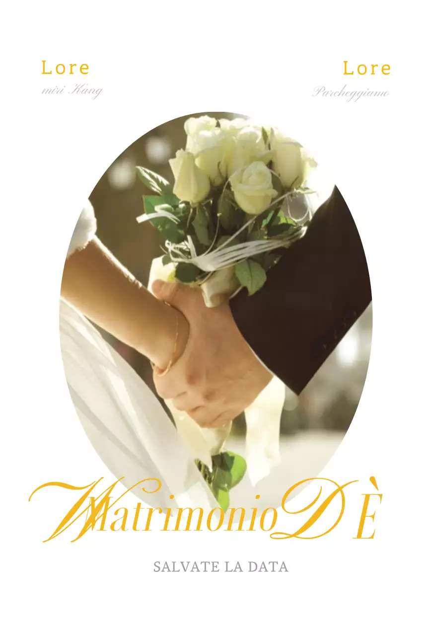 Partecipazioni di nozze con un concetto di curve morbide