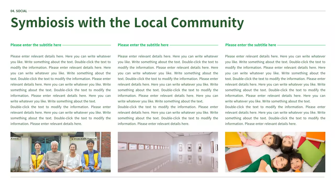 Ecoconcept's ESG report in green