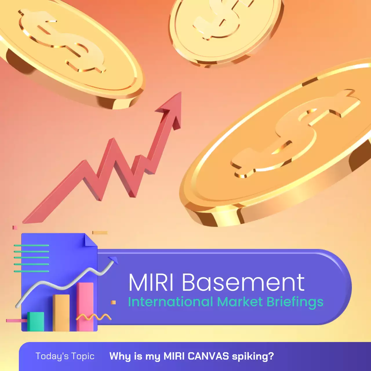 오렌지 모던 마켓 프로모션 소셜 미디어 포스트