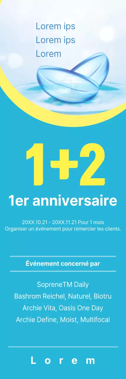 Événements de l'objectif