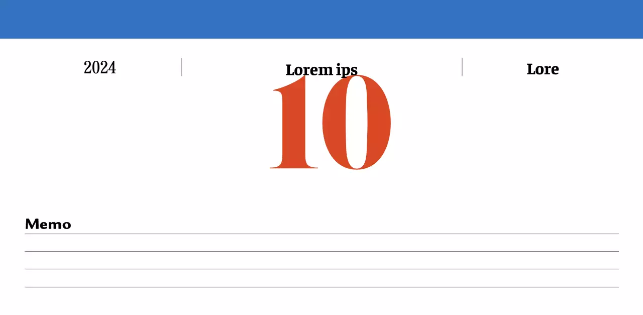 Retro concept nostalgiekalender in rood en blauw