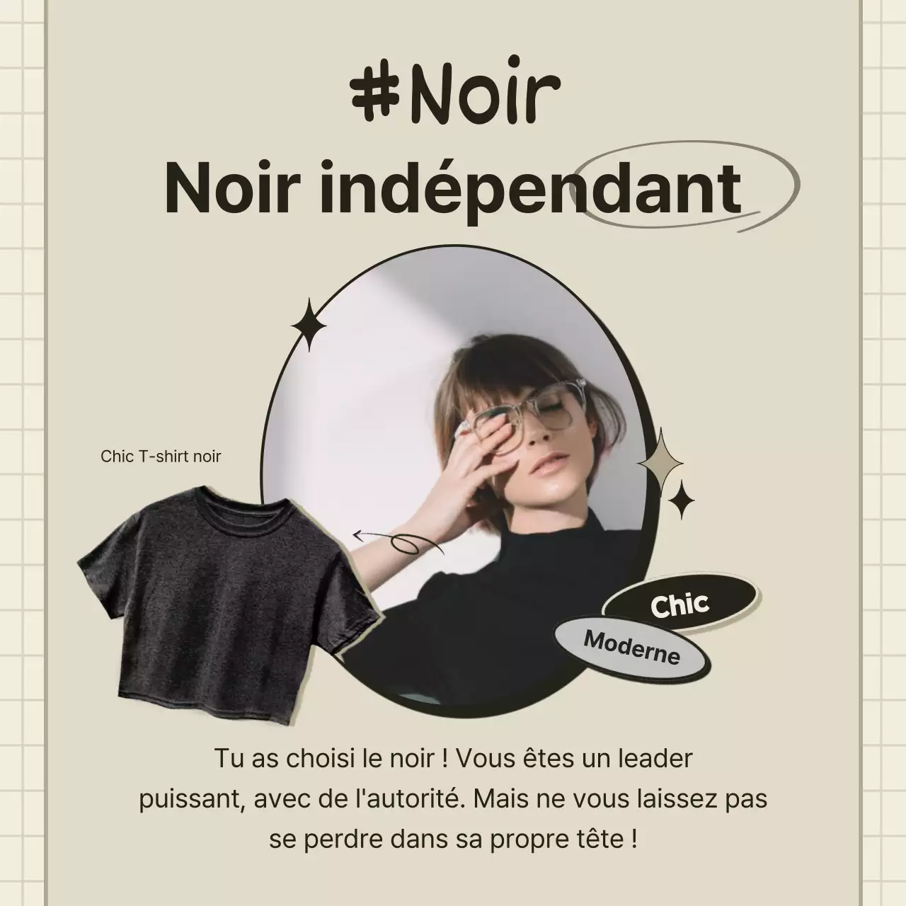 Le test psychologique des couleurs de t-shirt orange et beige