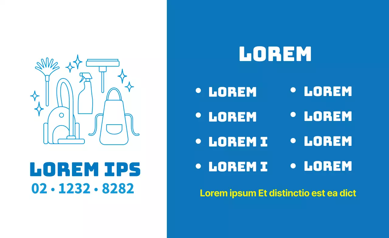 Paarse illustratie om een opgeruimde schoonmaakdienst te promoten